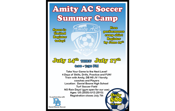 Amity AC Soccer Summer Camp 2025